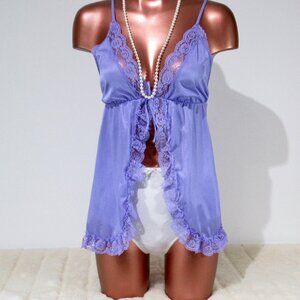 Vintage Lacy Flyaway Babydoll M